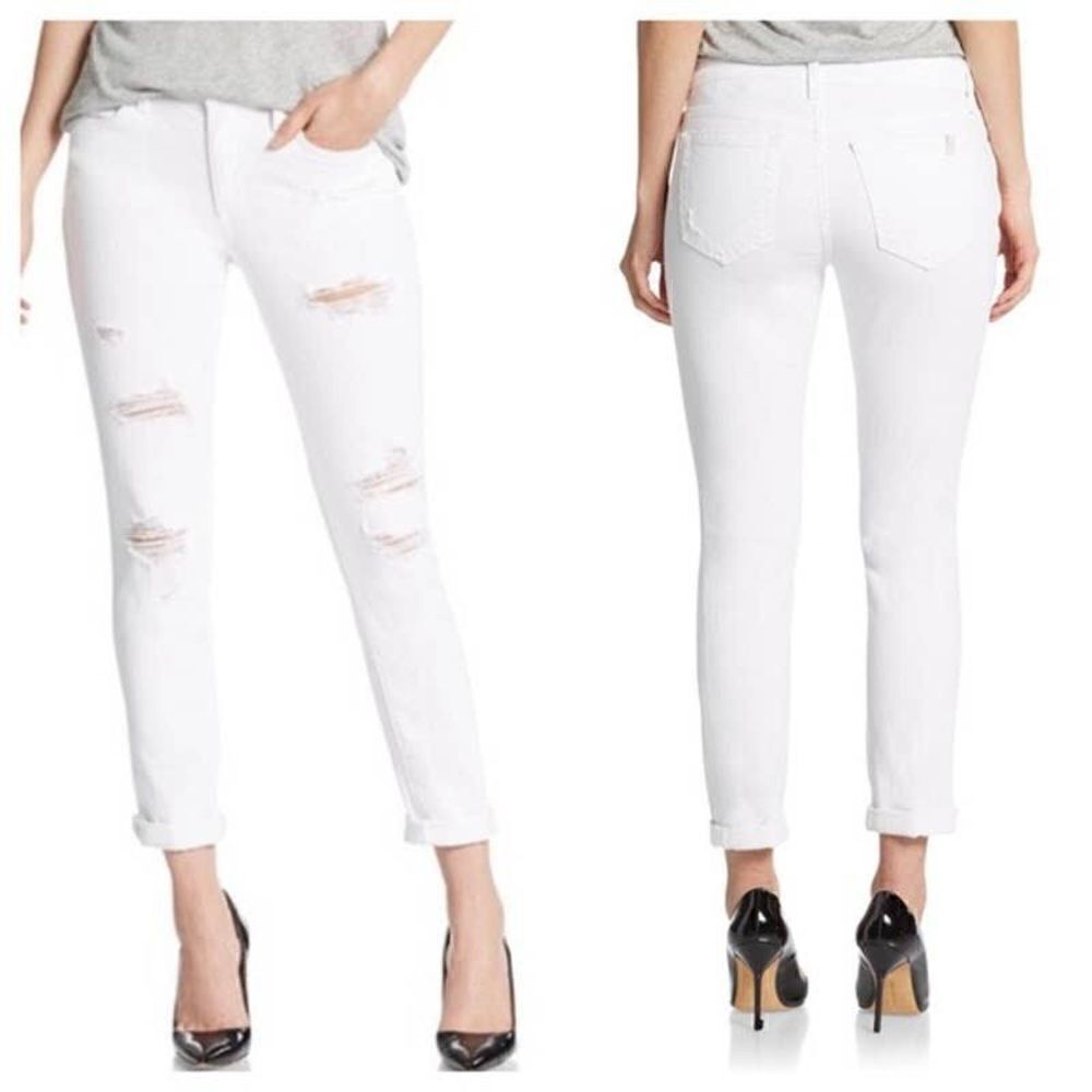 Chic Vintage Joe's Jeans: White Coated High Rise Skinny Ankle Style